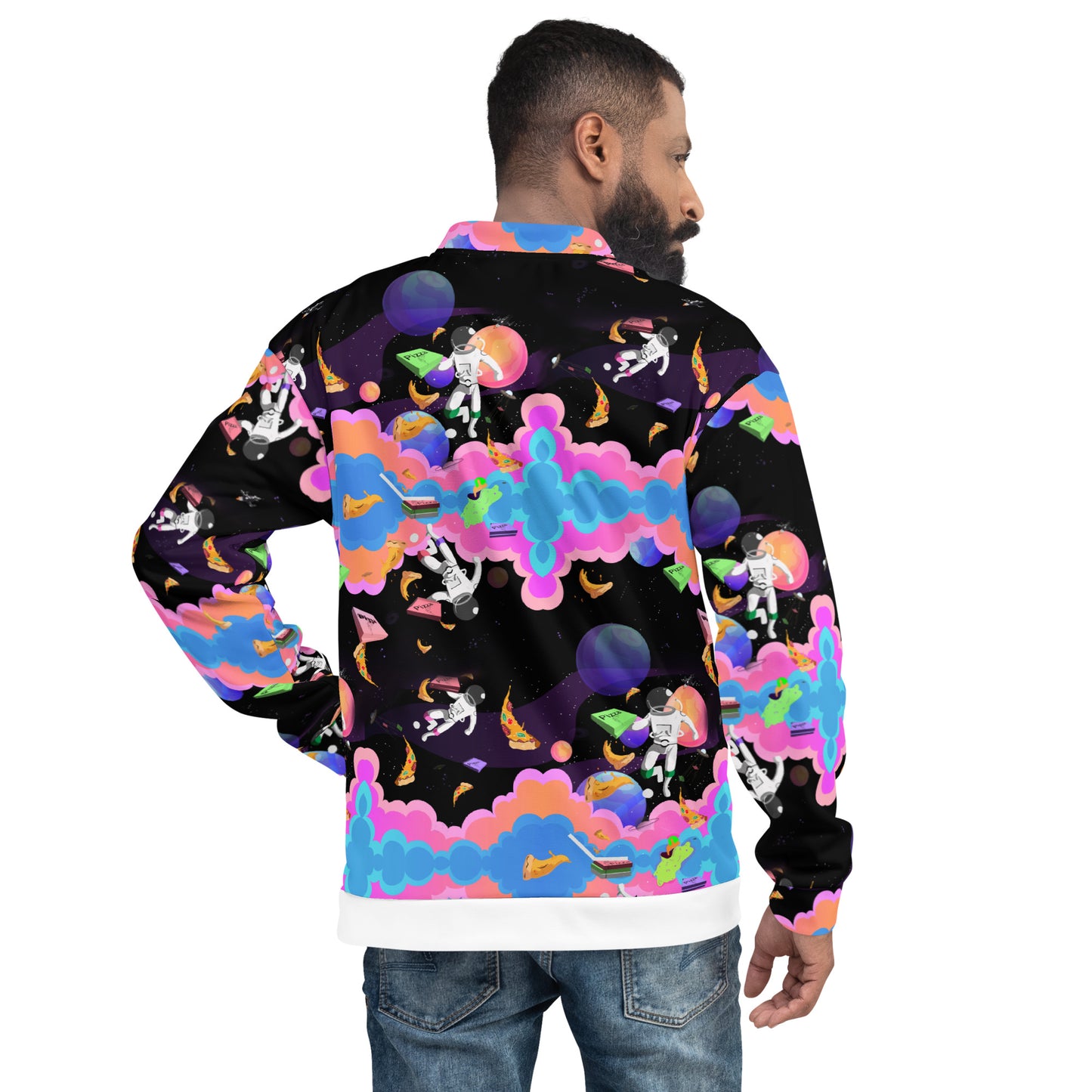 Space Pizza Unisex Bomber Jacket