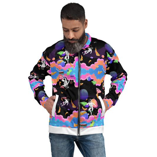 Space Pizza Unisex Bomber Jacket