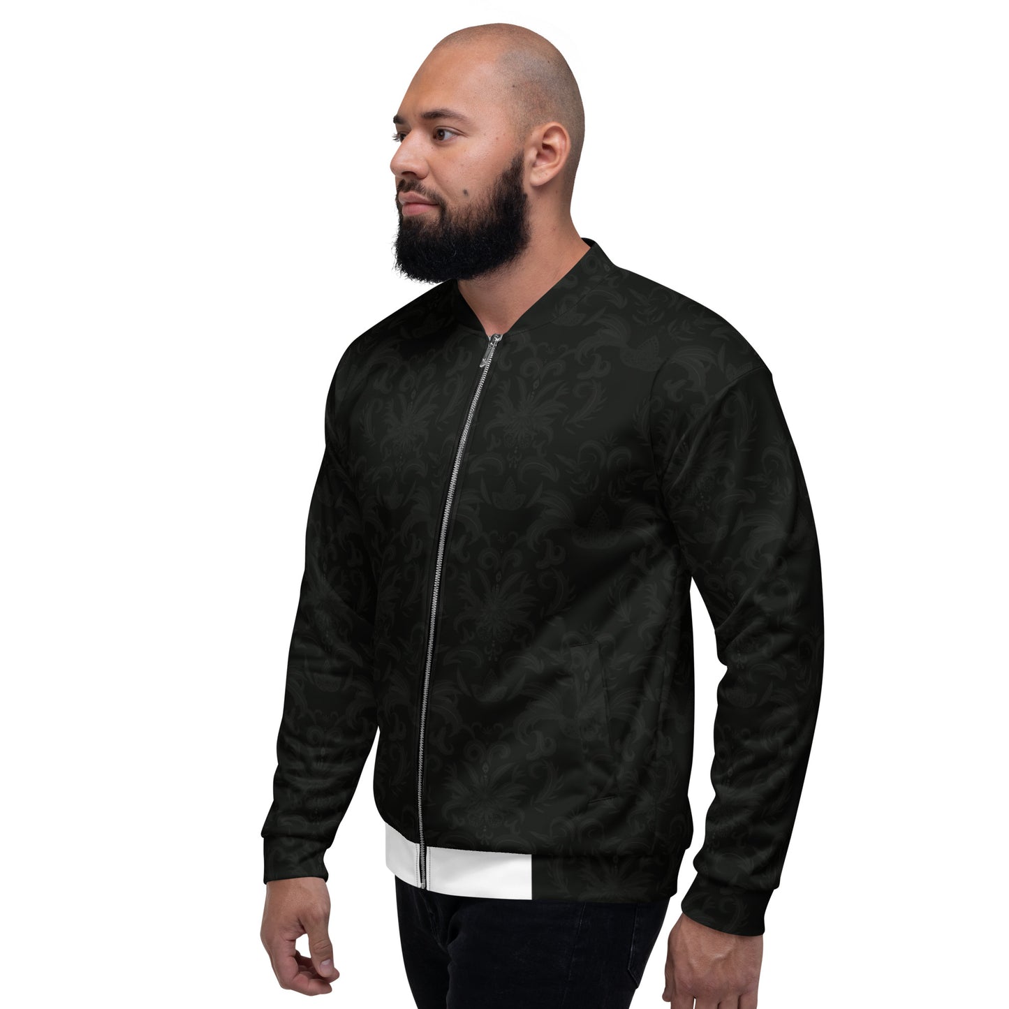 Dark Cannabis Unisex Bomber Jacket