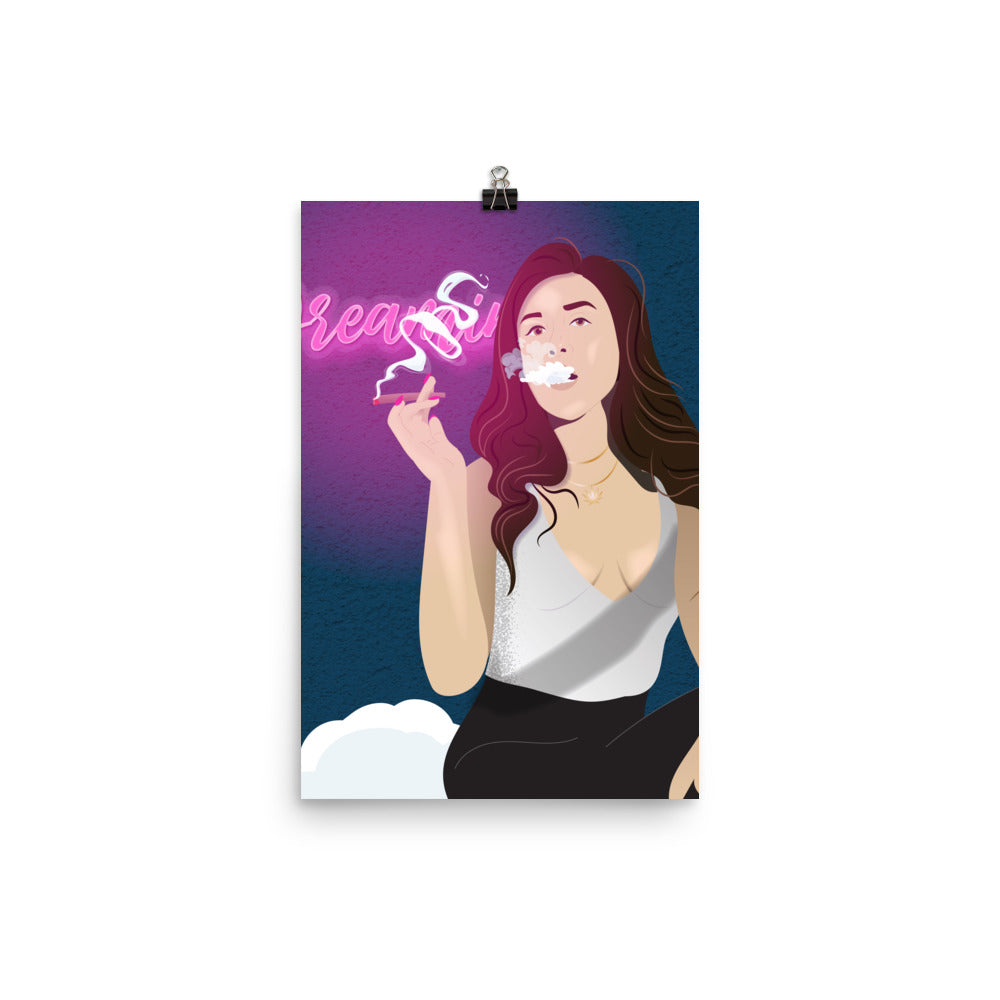 Blunt Smoking Beauty Poster